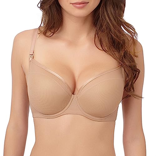 Le Mystere Women's Mama Mia Nursing Bra, Natural, 32E