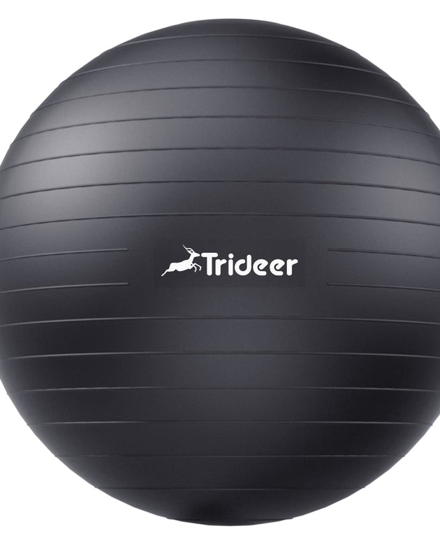 Trideer Yoga Ball Exercise Ball for Working Out, 5 Sizes Gym Ball, Birthing Ball for Pregnancy, Swiss Ball for Physical Therapy, Balance, Stability, Fitness, Office Ball Chair, Quick Pump Included