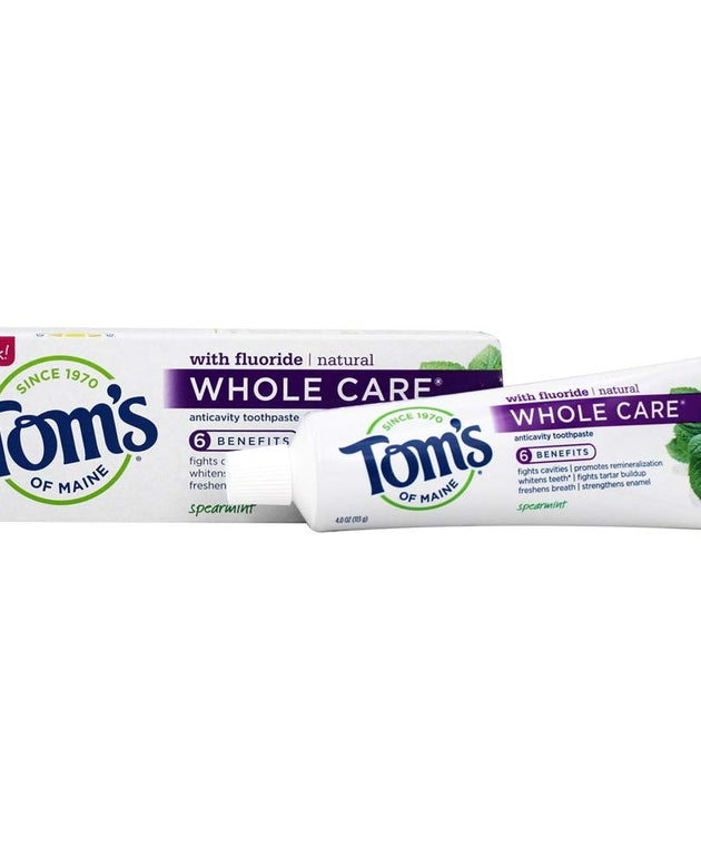 TOMS OF MAINE Spearmint Whole Care Toothpaste, 4 OZ