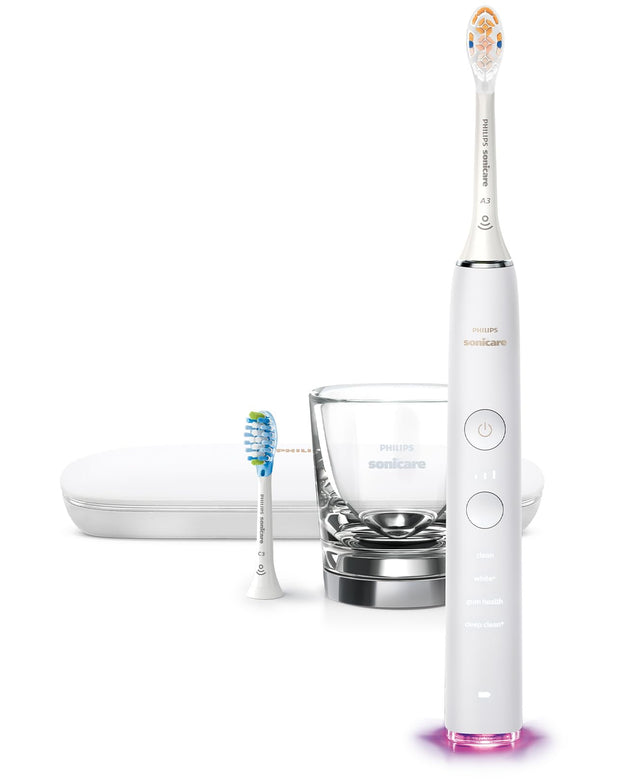 Philips Sonicare DiamondClean Smart Electric, Rechargeable Toothbrush for Complete Oral Care – 9300 Series, White, HX9903/05