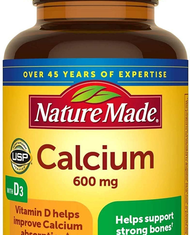 Nature Made Calcium with Vitamin D3 600mg, 60 Tablets