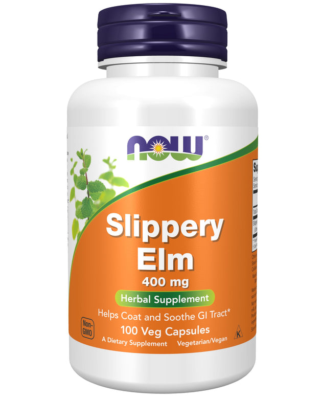 NOW Foods Slippery Elm 400mg 100 Capsules