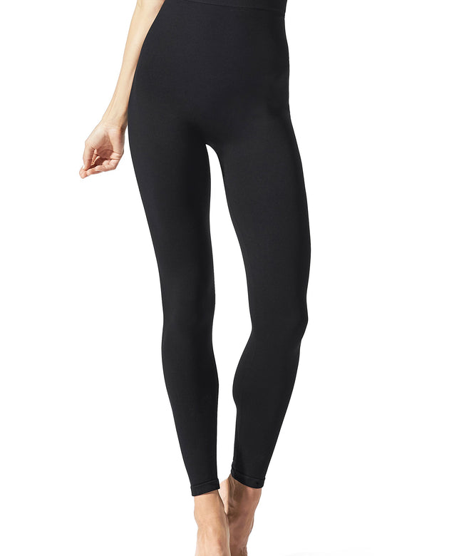 BLANQI Highwaist Postpartum + Nursing Leggings, Over the Belly Pregnancy Tights, Moderate Support, Seamless (Small, Black)