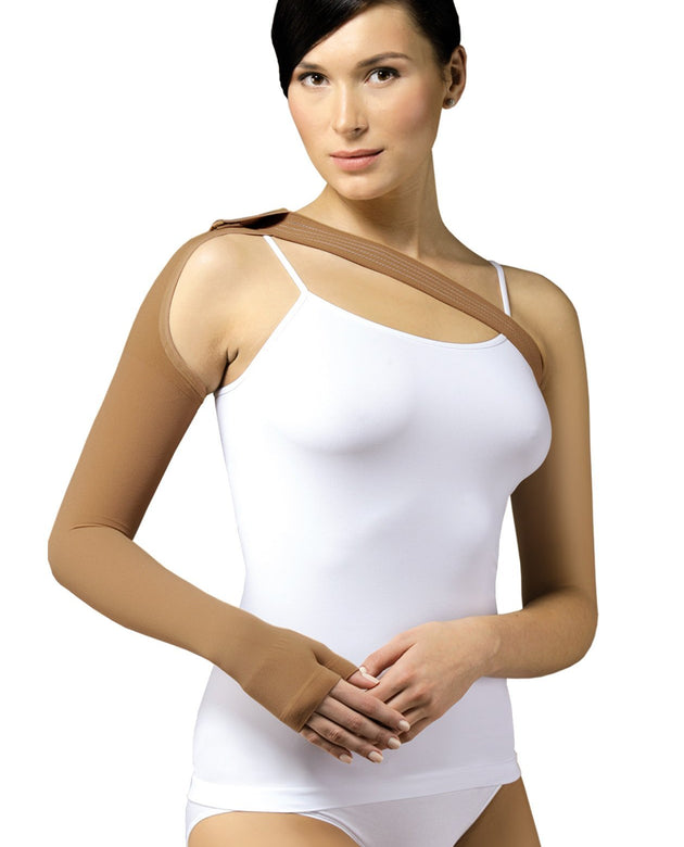 Tonus Elast 23-32 mmHg POST MASTECTOMY Compression Sleeve with Gauntlet, Medical Class 2 (II) Arm Anti Swelling Support, Lymphedema Edema (X-Large)