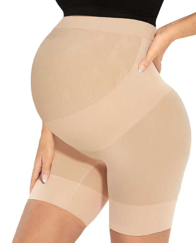 Narcissus Maternity Shapewear Maternity Underwear Over Bump Maternity Dress for Photoshoot Maternity Shorts Baby Shower Dress for Mom to Be Pregnancy Underwear Maternity Wedding Guest Dress Nude S
