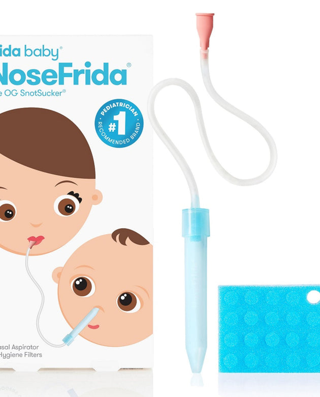 Frida Baby NoseFrida SnotSucker Nasal Aspirator for Baby, Baby Nose Sucker with 24 Extra Hygiene Filters