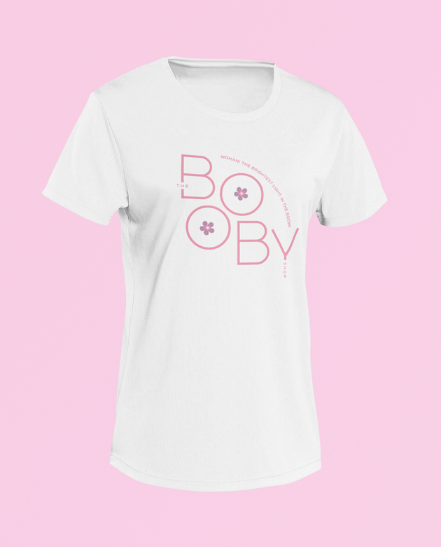 The Booby Shop- Purple Flowers - Women's Relaxed T-Shirt